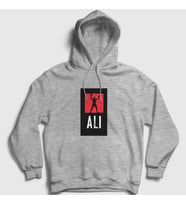 Presmono Unisex Gri Victory Muhammed Ali Kapüşonlu Sweatshirt 231059tt (Gri)