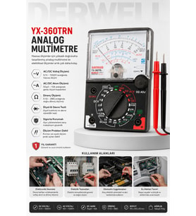Analog Multimetre Avometre Akım Voltaj Direnç Ölçer