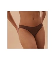 pilelistore Berrak Kadın Full Licra Düz Bikini Külot 2056 (Kahverengi)