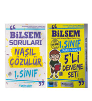Zeki Çocuk 1. Sınıf Bilsem Soruları Nasıl Çözülür ve Deneme Seti 2 Kitap