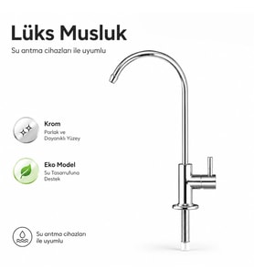 Su Arıtma Lüks Krom Musluk Eko Model 608506019