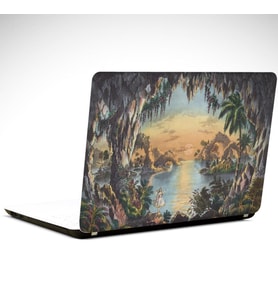 Peri Kızı Ağaçlar Laptop Sticker 14 inch (35X26CM)