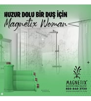 MAGNETİX WOMAN KİREÇ ÖNLEYİCİ DUŞ FİLTRESİ (Beton Gri)