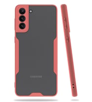 Newface Samsung Galaxy S21 Plus Kılıf Platin Silikon - Pembe