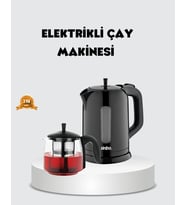 Çaycı Cam Demlikli 1800W Güçlü ve Sıcak Tutmalı Elektrikli Çay Makinesi
