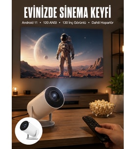 Usb Bağlantı Özellikli 5000 Saat Ampul Ömürlü Projeksiyon Yeni Nesil