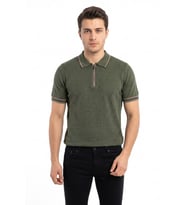Erkek Polo Yaka Kısa Kollu Triko Tişört Regular Kalıp BGL-ST05557