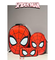 Spider-man Lisanslı Kabartmalı İlkokul Çanta, Beslenme,Kalem Kutusu Seti