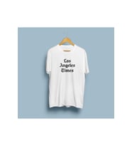 Oversize Los Angeles Times Baskılı Unisex T-shirt