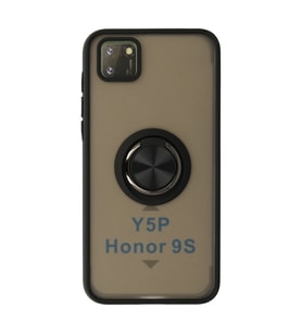 Huawei Y5p Kılıf Montreal Yüzüklü Silikon Kapak - Siyah