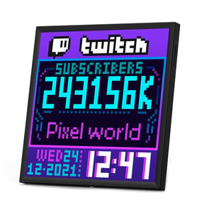 Divoom Pixoo-64 App Kontrollü Wifi Animasyonlu 64x64 Piksel LED Ekran Resim Çerçevesi