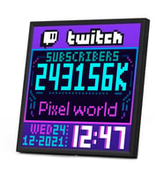 Divoom Pixoo-64 App Kontrollü Wifi Animasyonlu 64x64 Piksel LED Ekran Resim Çerçevesi