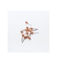 Roz Renk Metal Top Küpe 50 Gram