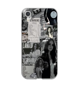 Iphone XR Uyumlu Lana Del Rey Desenli Şeffaf Telefon Kılıfı