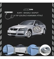 Bmw E90 Oto Araç Kapı Koruma Fitili 5metre Parlak Gri Renk