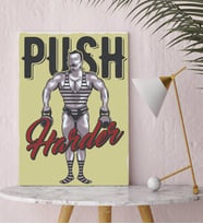 BK Gift Push Harder Tasarımlı Kanvas Tablo-1