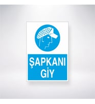 Şapkanı Giy 21x28 Arkası Yapışkanlı Levha