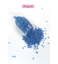 Dökme Cam Kum Boncuk (11/0) 2 mm - 20 Gram - Mavi - BNC009