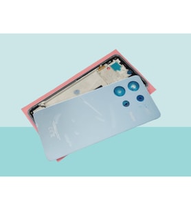 Tkgz - Xiaomi Redmi NOTE 13 - 4G - FULL KASA Arka Kapak Batarya Kapağı - MAVİ