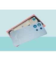 Tkgz - Xiaomi Redmi NOTE 13 - 4G - FULL KASA Arka Kapak Batarya Kapağı - MAVİ