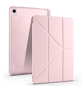 Samsung Galaxy Tab S11 Uyumlu Kılıf Zore Tri Folding Kalem Bölmeli Standlı Kılıf