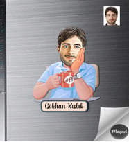 Kişiye Özel Öğretmen Erkek Ahşap Magnet -13