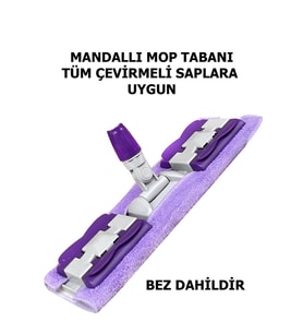 Her Sapa Uygun Bezli Mop Başlığı, Yer, Cam ve Tavan Temizliği için