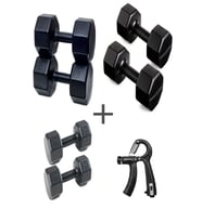 PS SPOR 3 ÇİFT DAMBIL SET 2 KG + 4 KG +6 KG + AYARLANABİLİR SAYAÇLI EL YAYI