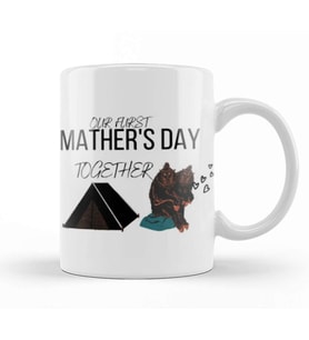 Mathers Day 2021 OUR FURST MATHER'S day TOGETHER Kupa Bardak Porselen