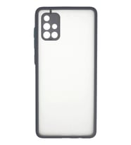 Newface Samsung Galaxy A71 Kılıf Montreal Silikon Kapak - Gri