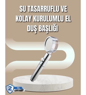 360° Ayarlanabilir Çok Fonksiyonlu Duş Başlığı