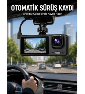 3 Kameralı Dvr Araç Kamerası - Tam Güvenlik, Tam Kapsama Yeni Nesil