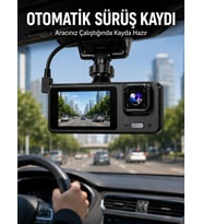 3 Kameralı Dvr Araç Kamerası - Tam Güvenlik, Tam Kapsama Yeni Nesil
