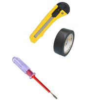 Yayke Kontrol Kalemi Seti Maket Bıçağı-kontrol Kalemi-elektirik Bandı ( 3 lü Set )