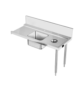Electrolux Professional BHRPTBH16R Ön Yıkama Tezgahı+evye (500x400mm)+boşaltma Deliği Sağdan>sola 1600-konveyörlü Tip ,865425