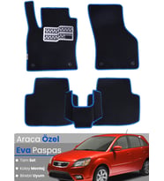 KİA RİO HATCHBACK (2005-2011) Uyumlu EVA Paspas Tam Set–Araca Özel,Kolay Montaj,Su Geçirmez