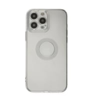 Apple İphone 14 Pro Max Kılıf Santa Lens Silikon - Şeffaf