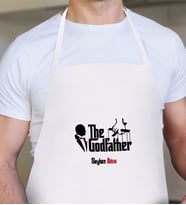 BK Gift Kişiye Özel The Godfather Tasarımlı Beyaz Mutfak Önlüğü-1