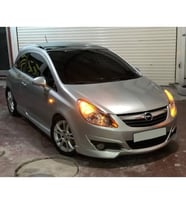 Opel Corsa D Tek Kapı Yan Marşpiyel Seti Mat Siyah Plastik