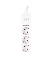 S-Link 1.5M 3'Lü Anahtarlı Akım Korumalı Priz 3X1.5Mm 750 Joule SPG301S