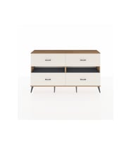 Arges Konsol 2 Raflı 4 Çekmeceli  176x30x99 Çam-Antrasit/Aytaşı