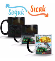 Crazy Gtrzilla R34 King Of The Monsters Sihirli Kupa Bardak Porselen