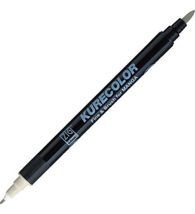 Zig Kurecolor Fine & Brush for MANGA Marker Çizim Kalemi W.01 Warm Gray 1 