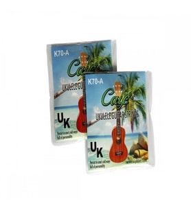 Caye K70-A Ukulele Teli Seti (Başlangıç - Soprano & Concert)  Beyaz Naylon Materyal, Yumuşak Çalım Hissi, Yeni Başlayanlar İçin Dengeli Tansiyon  Uyum: Soprano ve Concert Boy Ukuleleler