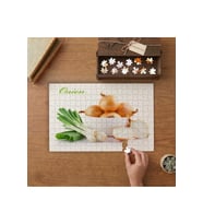 Taze ve Kuru Soğanlar Tasarımı 240 parça Ahşap Puzzle Ahşap Kutuda MP01908