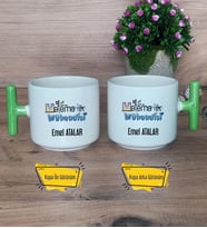 Matematik Mühendisi Kupa Bardak T Yeşil Kulplu Mühendisler Günü Hediyesi