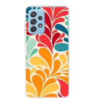 PrintiFy Samsung Galaxy A52 5G ile Uyumlu 1mm Slim Fit Retro Renkler 5 Baskılı Şeffaf  Kılıf