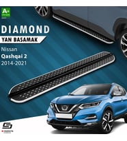 S-Dizayn Nissan Qashqai 2 Diamond Krom Yan Basamak 173 Cm 2014-2021