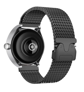 Amazfit Pace 1/2 22mm Kordon Gerçek Titanyum Hasır Metal Band 100 (Siyah)