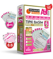 2024 AYT ÖSYM Çıkmış Soru Tıpkı Basım Türkiye Geneli Dijital Çözümlü 6LI PAKET DENEME (Beyaz)